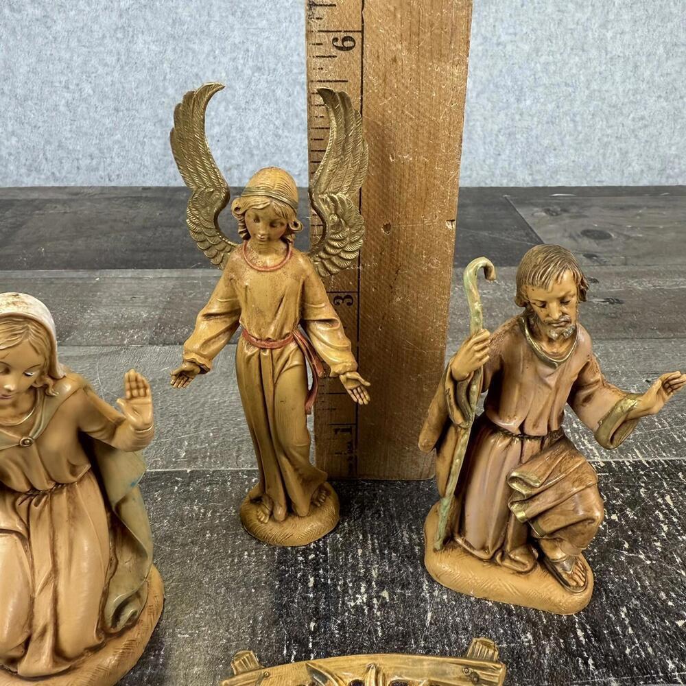 Vintage Fontanini Nativity Set 1983 Depose Italy 4 PC Set Italy Figurine - Picture 9 of 11
